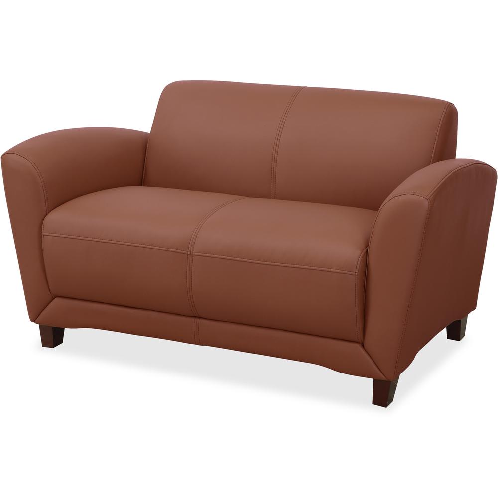 Lorell Accession Reception Loveseat - 55" x 31.5" x 34.5" Overall Dimension - 1 Each. Picture 1