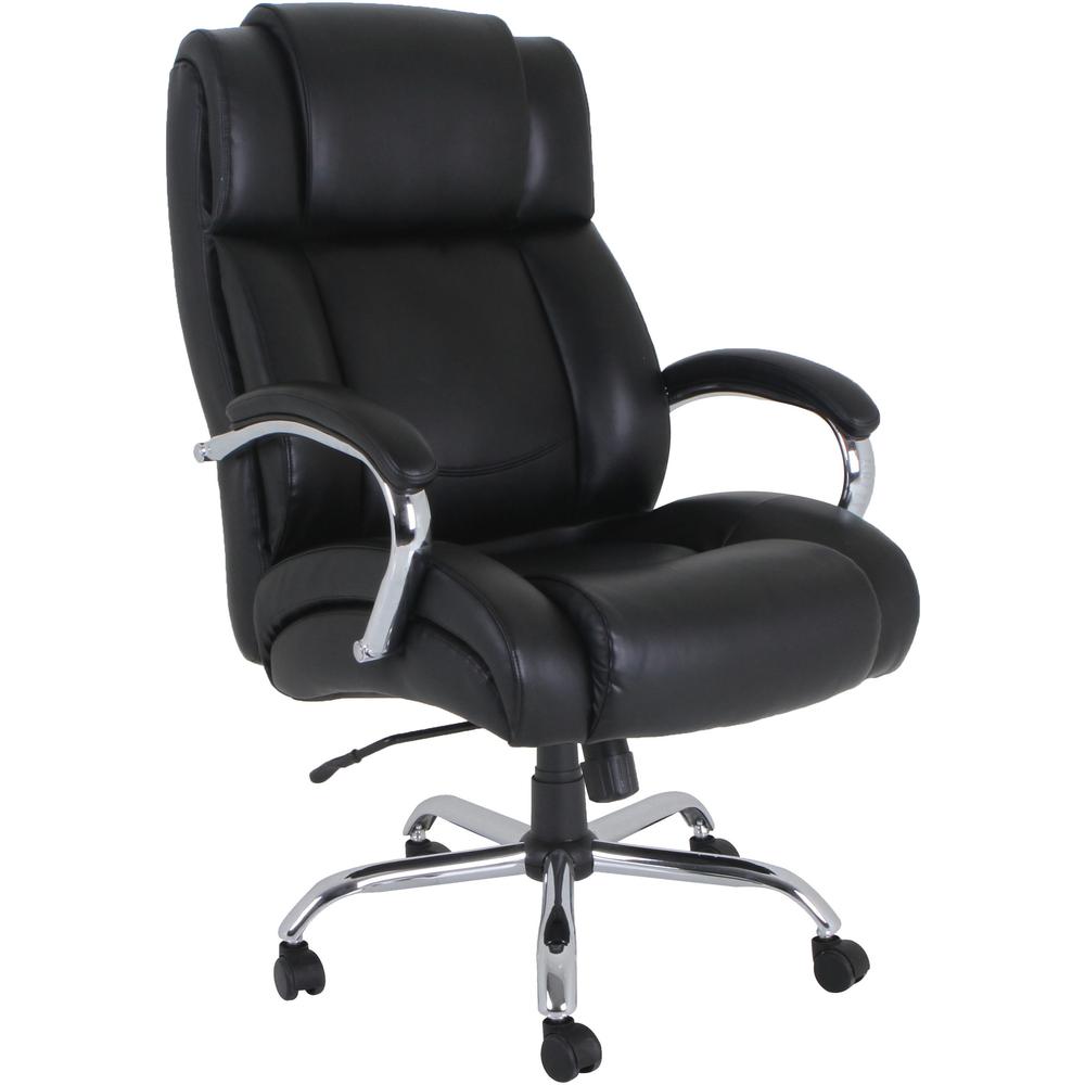 Lorell Big & Tall Chair with UltraCoil Comfort - Black - 1 Each. Picture 1