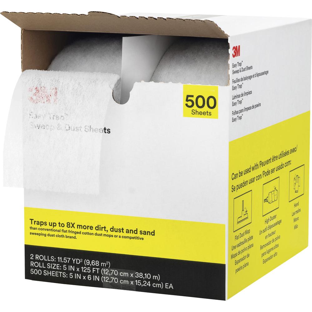 3M Easy Trap Duster - 5" Width x 6" Depth - White - 2 / Carton. Picture 1