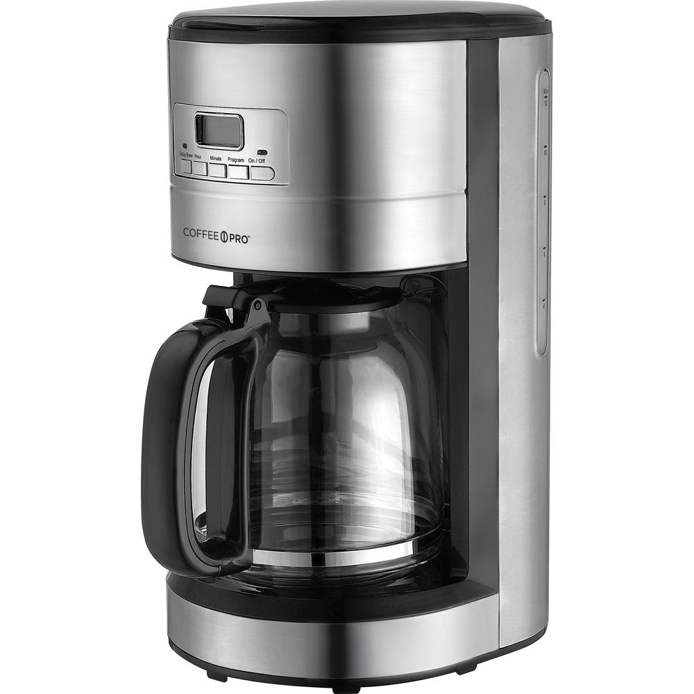 Coffee Pro 10-12 Cup Stainless Steel Brewer - Stainless Steel. Picture 1