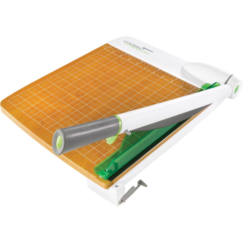 Westcott 18" CarboTitanium Bonded Guillotine Trimmer - 30 Sheet Cutting Capacity - CarboTitanium Blade - 18" Cutting Length - 5.5" Height x 14" Width x 25" Length - Heavy Duty, Lockable, Comfortable, . Picture 1