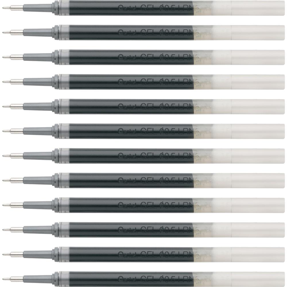 EnerGel Liquid Gel Pen Refill - 0.50 mm , Fine Point - Black Ink - Smudge Proof, Smear Proof, Quick-drying Ink, Glob-free, Smooth Writing - 12 / Box. Picture 1