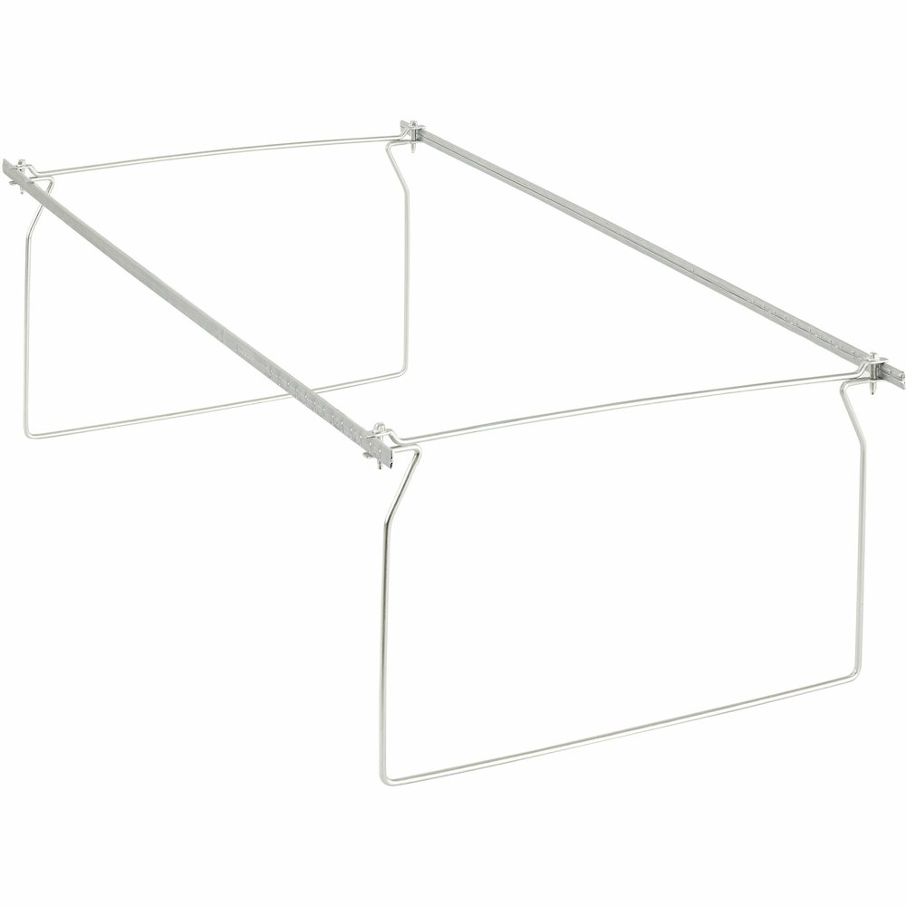 Business Source Premium File Folder Frames - Legal - Metal - Stainless Steel - 6 / Box. Picture 1