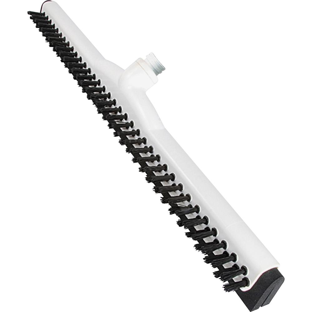 Ettore Wipe 'n Dry 18" Floor Squeegee - Rubber Blade - 2.5" Height x 18" Width x 3.5" Length - Durable, Built-in Splash Guard - White - 1Each. Picture 1