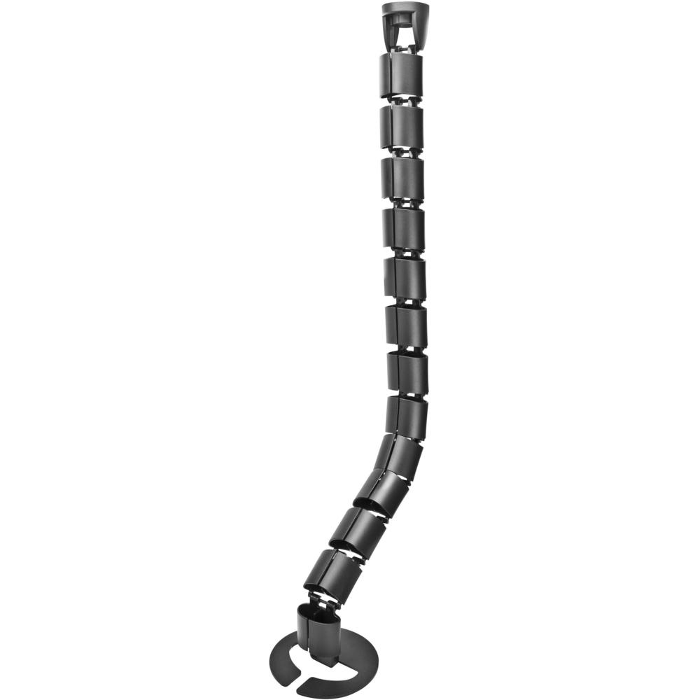 Lorell Universal Cable Control Spine - Cable Guide - Black - 33" Length - 1 Each. Picture 1