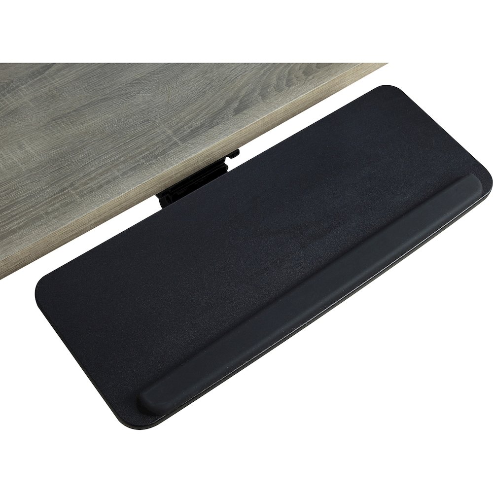 Lorell Universal Keyboard Tray - 5" Height x 10.9" Width - Black - 1 Each. Picture 1