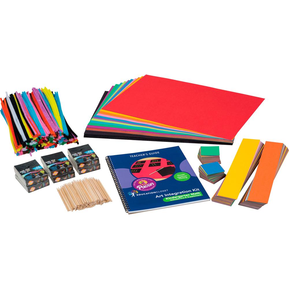 Pacon&reg; Kindergarten Math Art Integration Kit - Skill Learning: Science, Technology, Engineering, Mathematics, Planning - 1 Kit. Picture 1