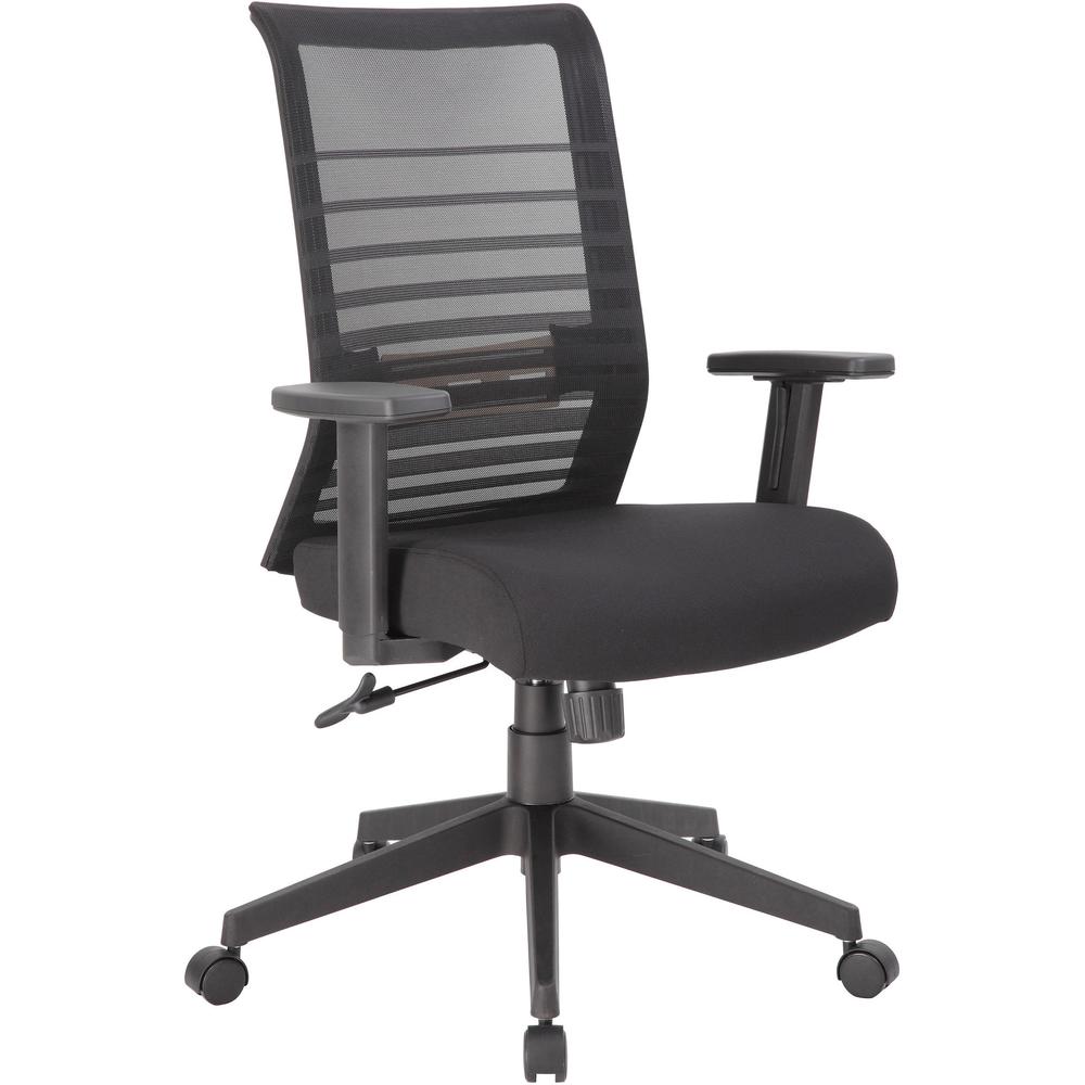 Boss Mesh Task Chair - Black Seat Color - Black Back Color - Mesh Back Material - Black Frame Color - 5-star Base - 1 Each. Picture 1