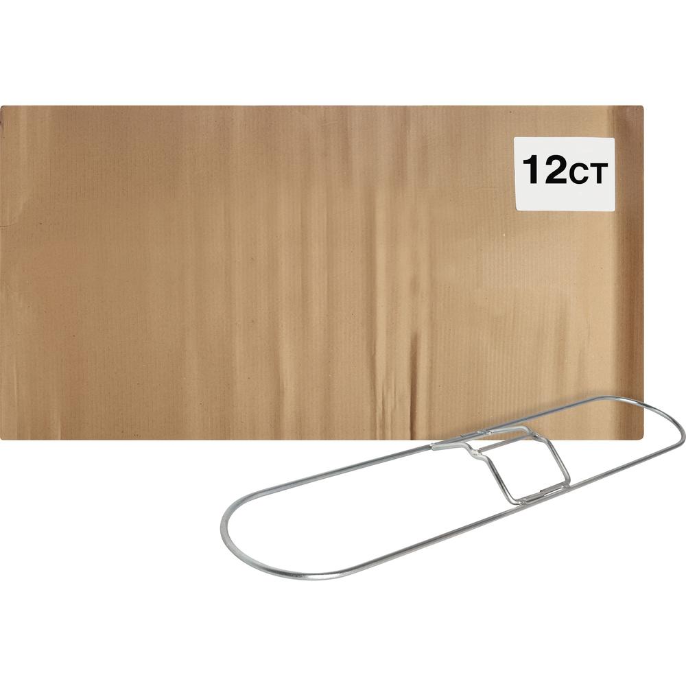Genuine Joe Clip-On 24" Dust Mop Frame - 360&deg; Swivel, Rust Resistant, Chrome Plated, Reinforced - Stainless Steel - Steel - 12 / Carton. Picture 1