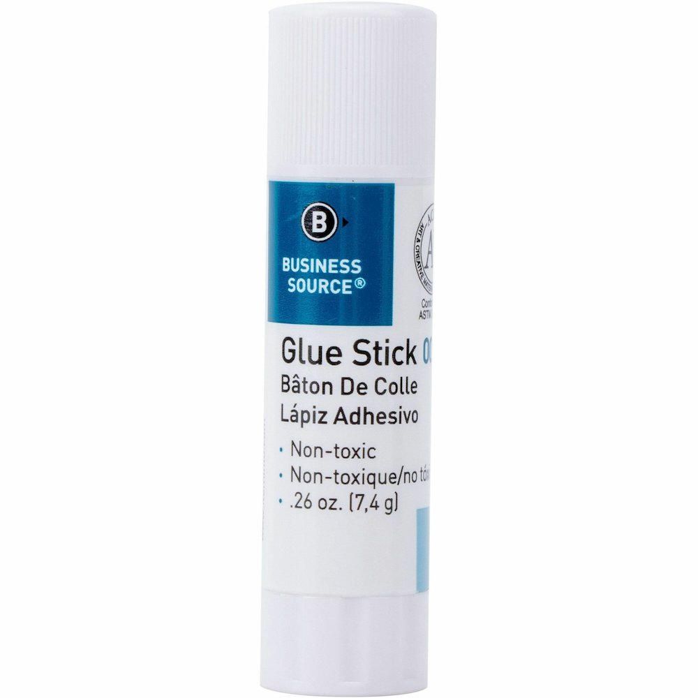 Business Source Glue Stick - 0.26 oz - White - 30 / Box. Picture 1