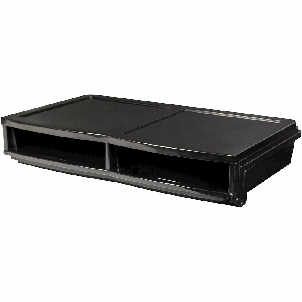 Storex Quick Stack 6-sorter Organizer - 500 x Sheet - 6 Compartment(s) - Compartment Size : 8.75" x 11.50" x 2" - 8.70" Height x 13.60" Width20.50" Length - Black - Plastic - 1 Each. Picture 1