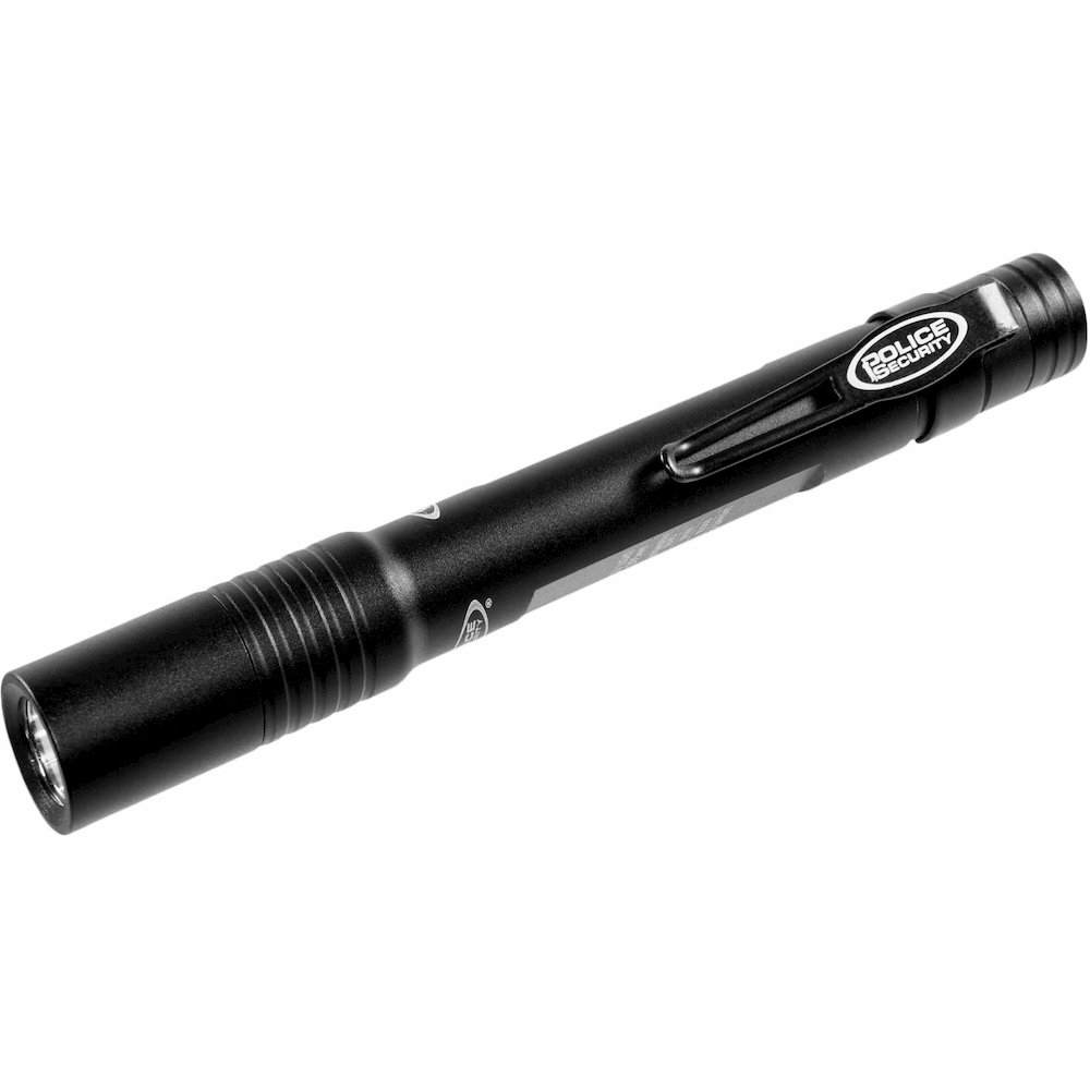 Police Security Ultraviolet Inspection Light - LED - 2 x AAA - Battery - Aluminum - Black - 1 Each. Picture 1