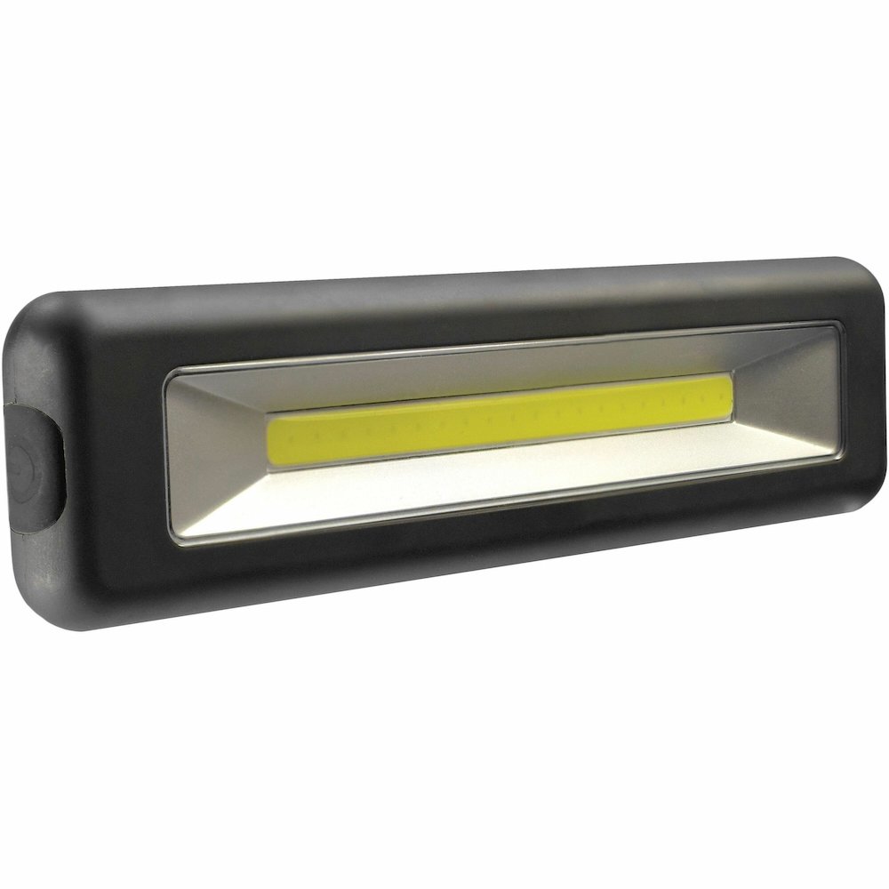 Police Security Mini Widescope Work Light - LED - 4 x AAA - Battery - Slip Resistant, Water Resistant - Black - 1 Each. Picture 1