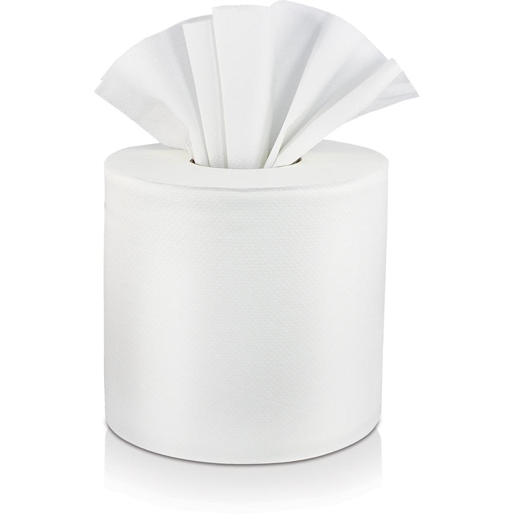 Solaris Paper Livi VPG Select Center Pull Towel - 2 Ply - 7.40" Width x 10.90" Length - White - 6 Rolls Per Roll - 660/Roll - 6 / Carton. Picture 1