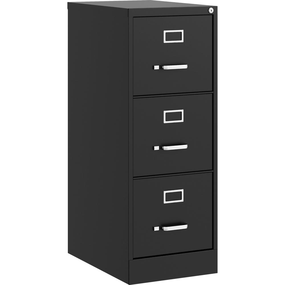 Lorell Fortress Series 22" Commercial-Grade Vertical File Cabinet - 15" Width x 22" Depth x 40.2" Height - 3 x Drawer(s) for File - Letter - Vertical - Ball-bearing Suspension, Removable Lock, Pull Ha. Picture 1