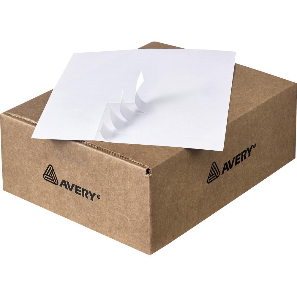Avery&reg; Address Label - 3 2/5" Height x 9" Width x 11 1/5" Length - Permanent Adhesive - Rectangle - Matte White - Paper - 33 / Sheet - 500 Total Sheets - 16500 Total Label(s) - 1 Carton. Picture 1