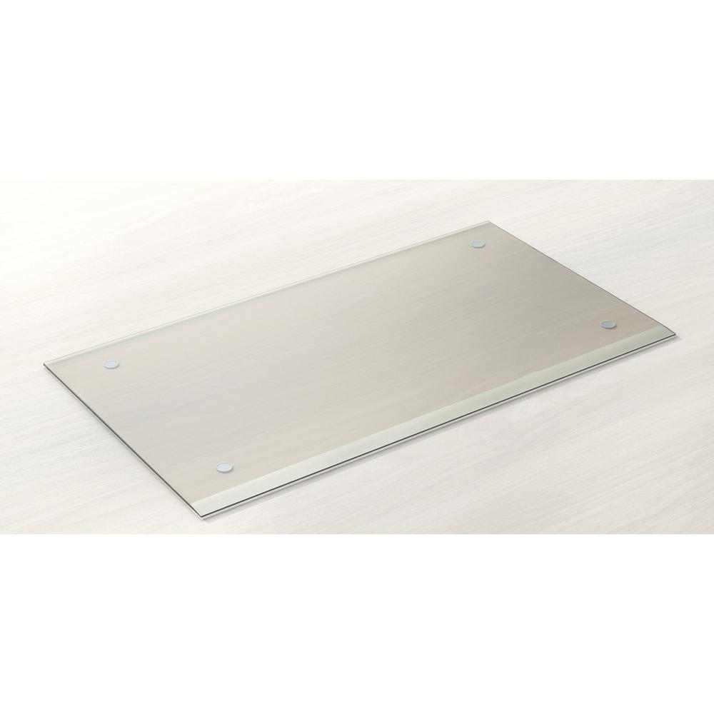 Lorell Desk Pad - Rectangular - 36" Width - Rubber - Clear. Picture 1