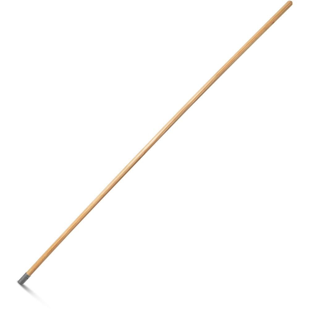 Genuine Joe Screw Mop Replacement Handle - 60" Length x 0.94" Diameter - Natural - Hardwood, Metal - 1 Each. Picture 1