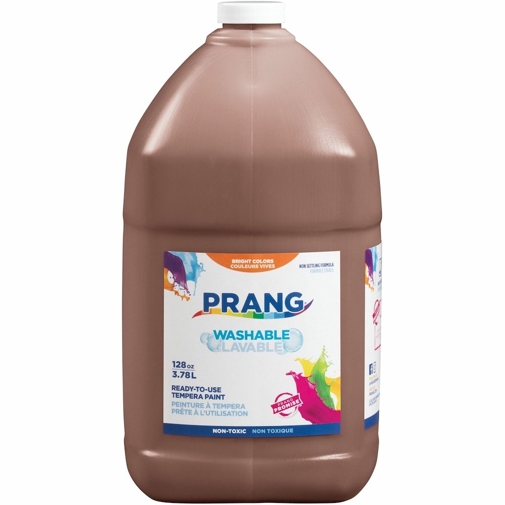 Prang Washable Tempera Paint - 1 Color(s) - Brown - 1 gal - Washable - 1 Each. Picture 1