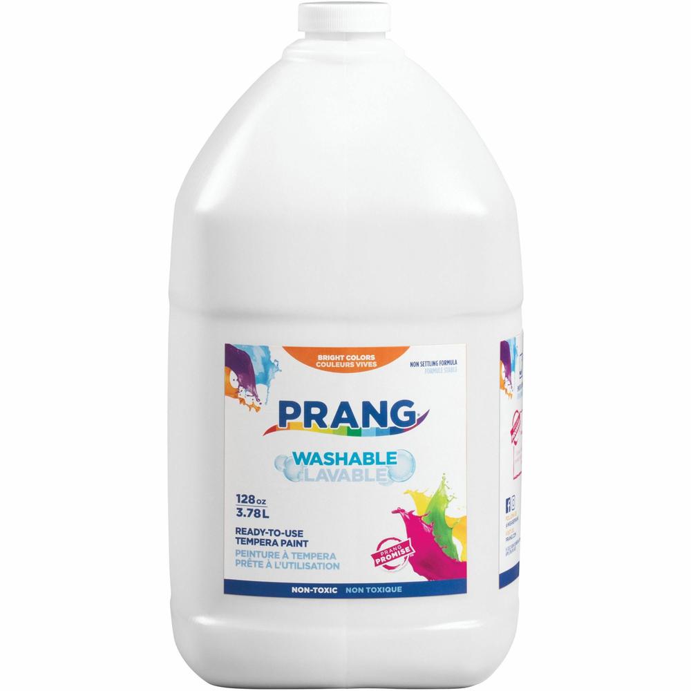 Prang Washable Tempera Paint - 1 Color(s) - White - 1 gal - Washable - 1 Each. Picture 1