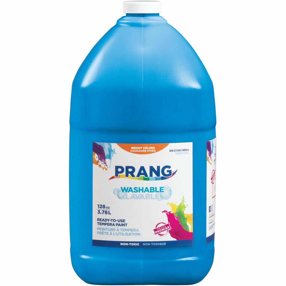 Prang Washable Tempera Paint - 1 Color(s) - Turquoise Blue - 1 gal - Washable - 1 Each. Picture 1