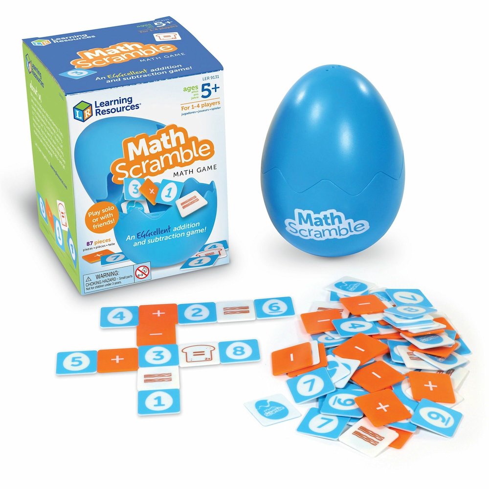 Learning Resources Math Scramble Game - Learning Toy - Theme/Subject: Learning - Multi. Picture 1