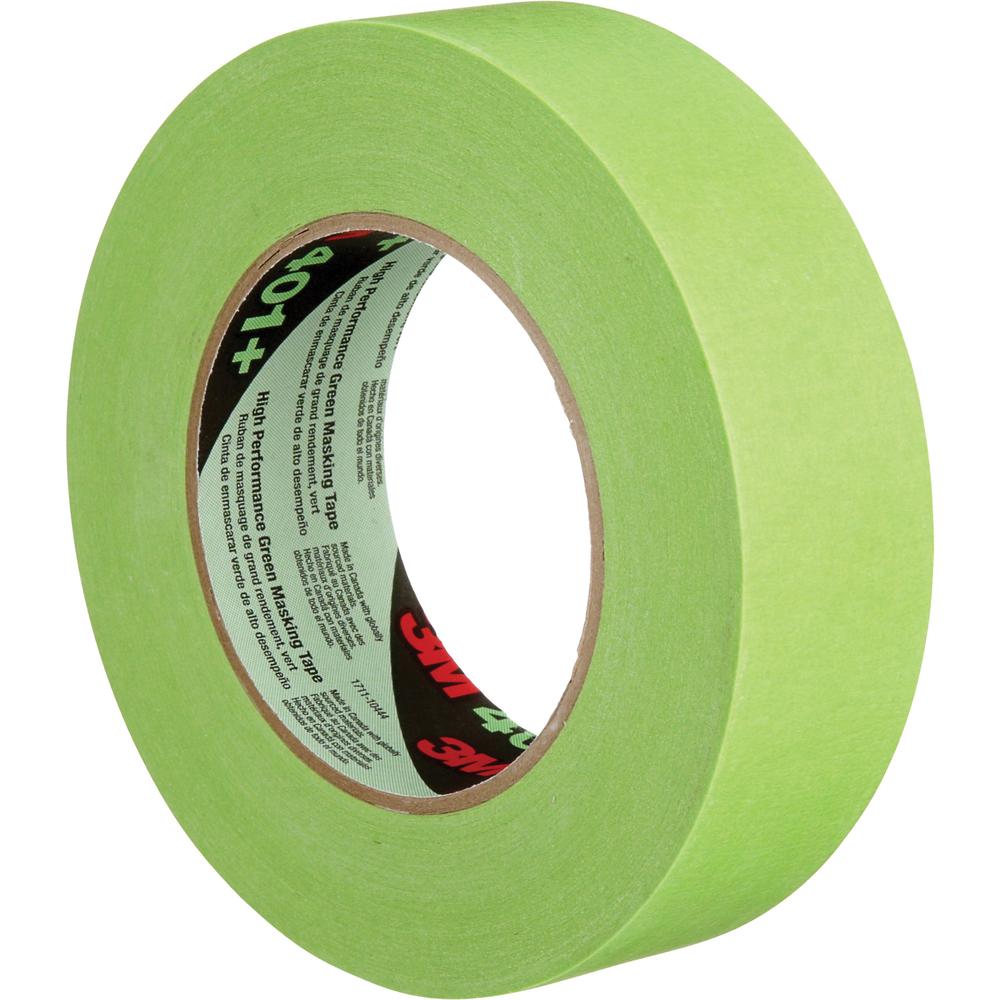 3M 401+ High Performance Green Masking Tape - 2.17" Length x 0.71" Width - Green - 1 Roll. Picture 1