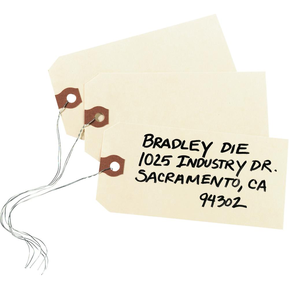 Avery&reg; Unstrung Manila Shipping Tags - 4.75" Length x 2.37" Width - Rectangular - 1000 / Box - Card Stock, Pulp - Manila. Picture 1