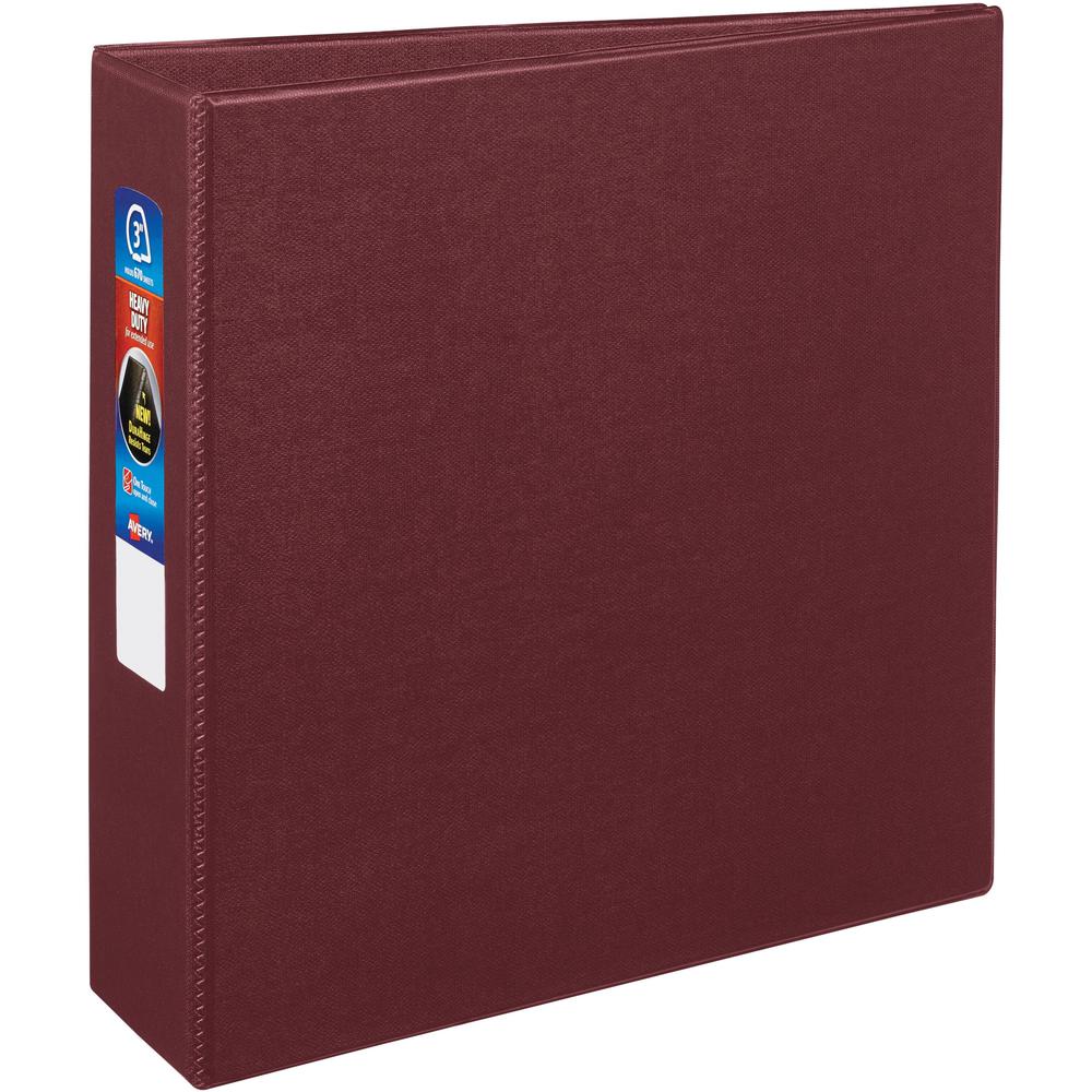 Avery&reg; Heavy-Duty Maroon 3" Binder (79363) - Avery&reg; Heavy-Duty 3 Ring Binder, 3" One Touch EZD&reg; Rings, 3.5" Spine, 1 Maroon Binder (79363). Picture 1