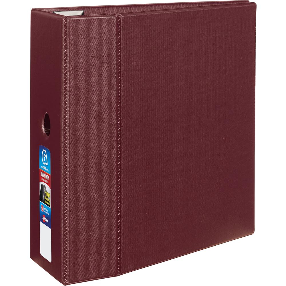 Avery&reg; Heavy-Duty Maroon 5" Binder (79366) - Avery&reg; Heavy-Duty 3 Ring Binder, 5" One Touch EZD&reg; Rings, 2.3/4.8" Spine, 1 Maroon Binder (79366). Picture 1