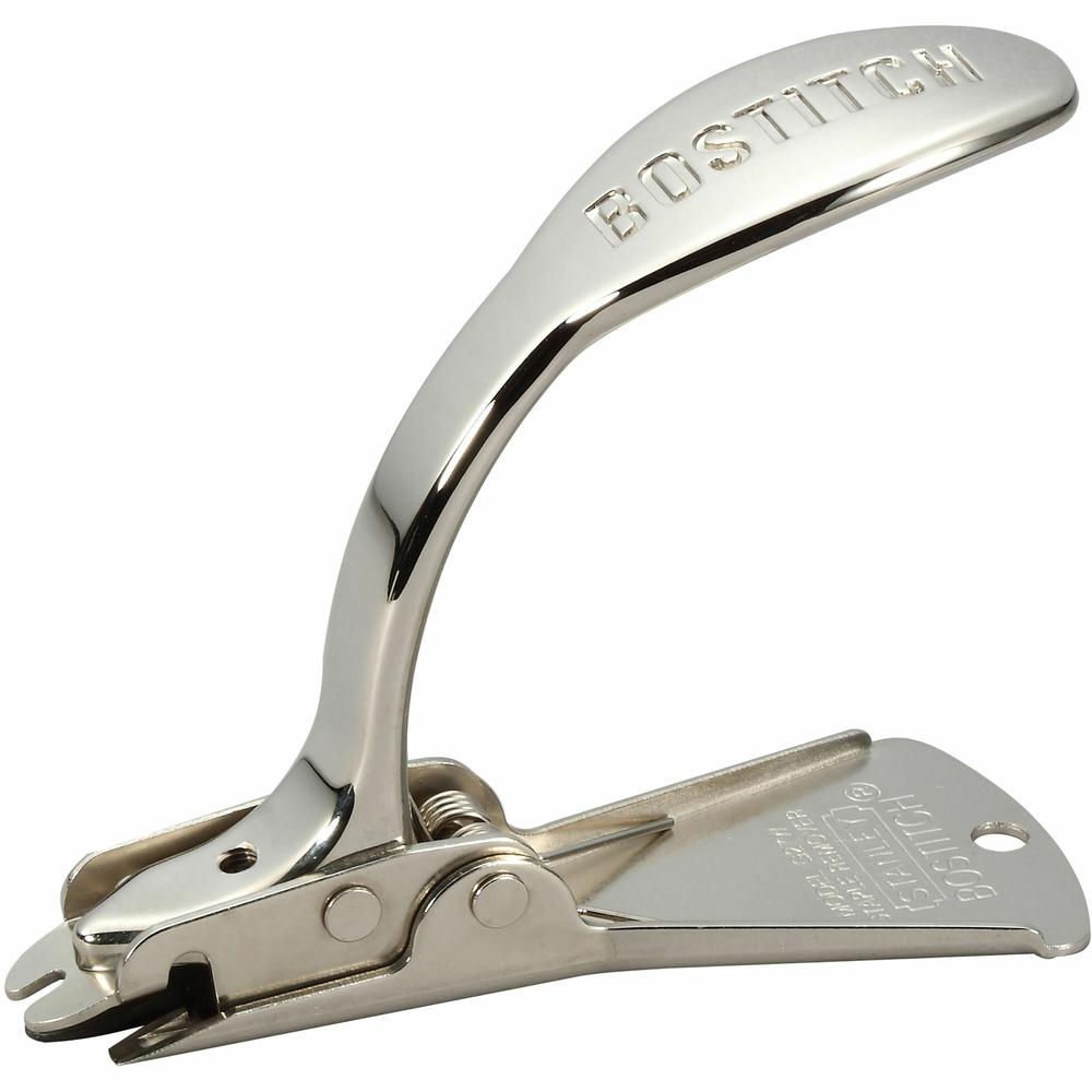 Bostitch Heavy Duty/Carton Staple Remover - Metal - Chrome - Staple Shield - 1 Each. Picture 1