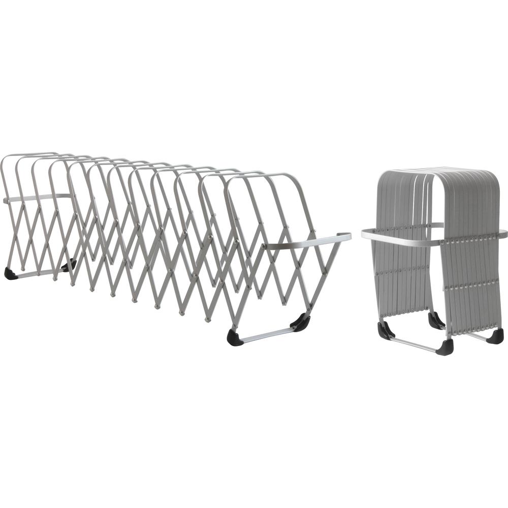 LEE Flexible Expandable Collator/Sorter/File - 12 - 7" Width x 11" Depth%Desktop - Silver - Aluminum - 1 Each. Picture 1