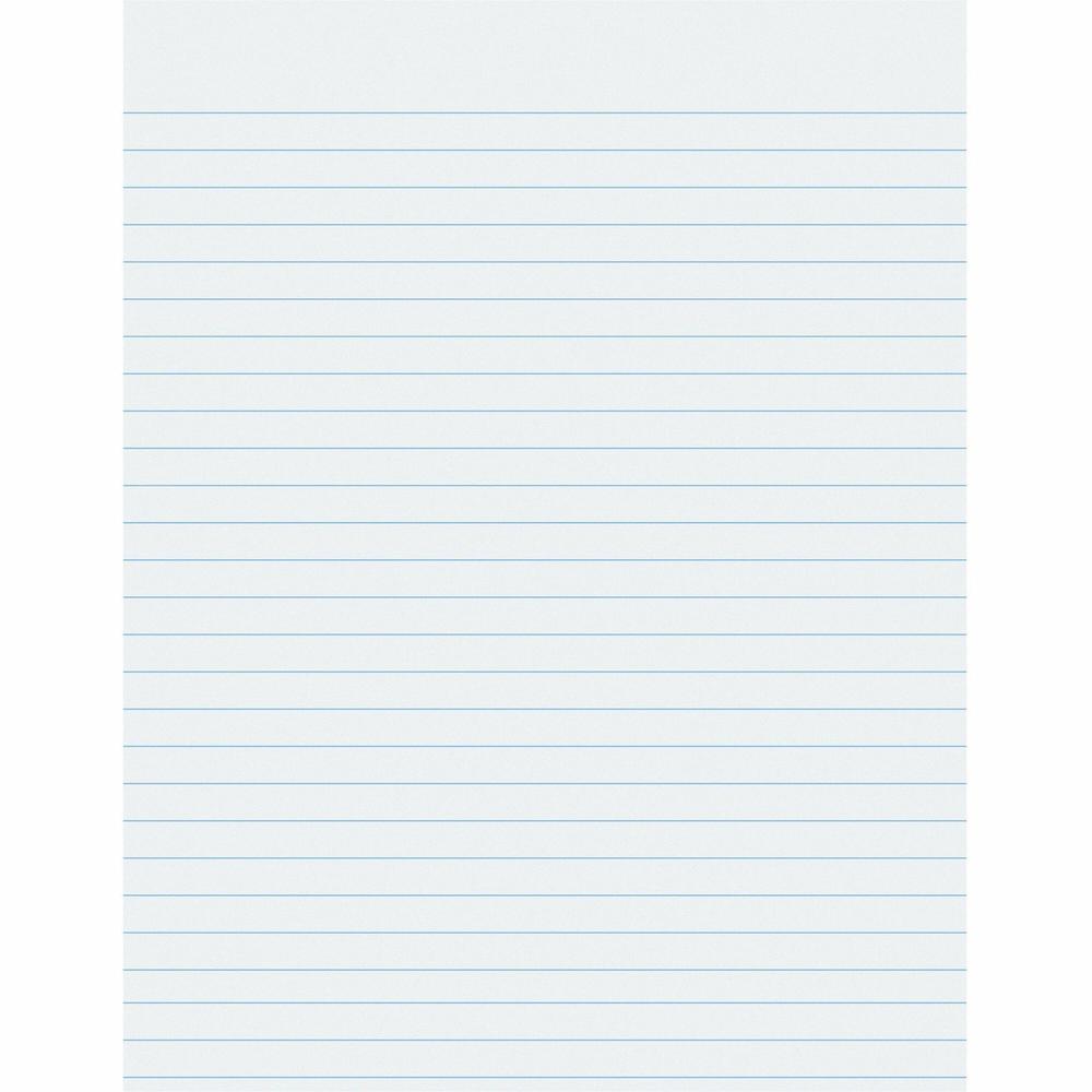 Pacon Composition Paper - Letter - Printed - Wide Ruled - 0.375" Front Line(s) Space - 16lb Basis Weight - Letter 8.5" x 11" - White Paper - Bond Paper - 500 / Ream - No Margin. Picture 1