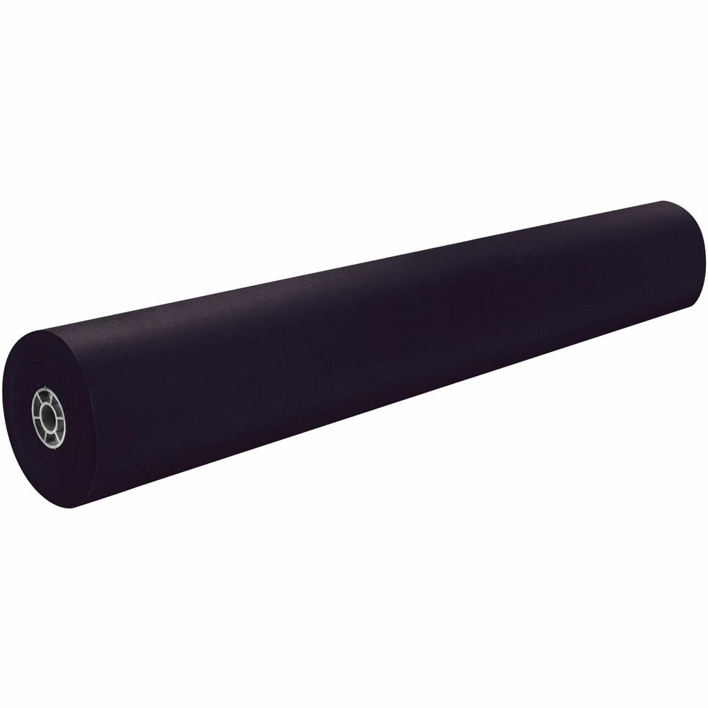 Rainbow Kraft Colored Kraft Duo-Finish Kraft Paper - ClassRoom Project - 36"Width x 1000 ftLength - 1 / Roll - Black - Kraft. Picture 1