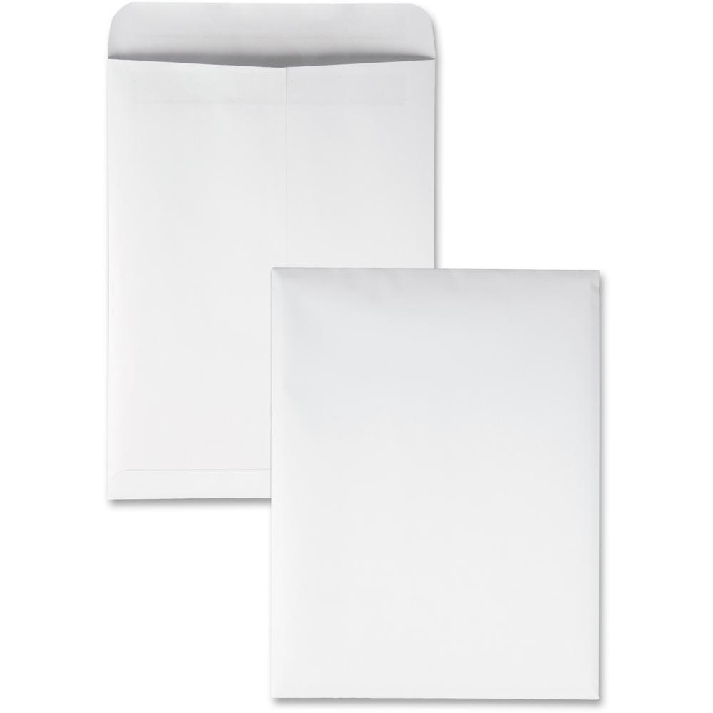 Quality Park 9 x 12 Catalog Mailing Envelopes with Redi-Seal&reg; Self-Seal Closure - Catalog - #10 1/2 - 9" Width x 12" Length - 28 lb - Self-sealing - White - 100 / Box. Picture 1