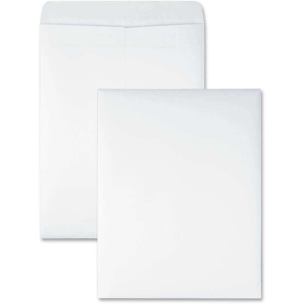 Quality Park 10 x 13 Catalog Envelopes with Redi-Seal&reg; Self-Sealing Closure - Catalog - #13 1/2 - 10" Width x 13" Length - 28 lb - Self-sealing - 100 / Box - White. Picture 1