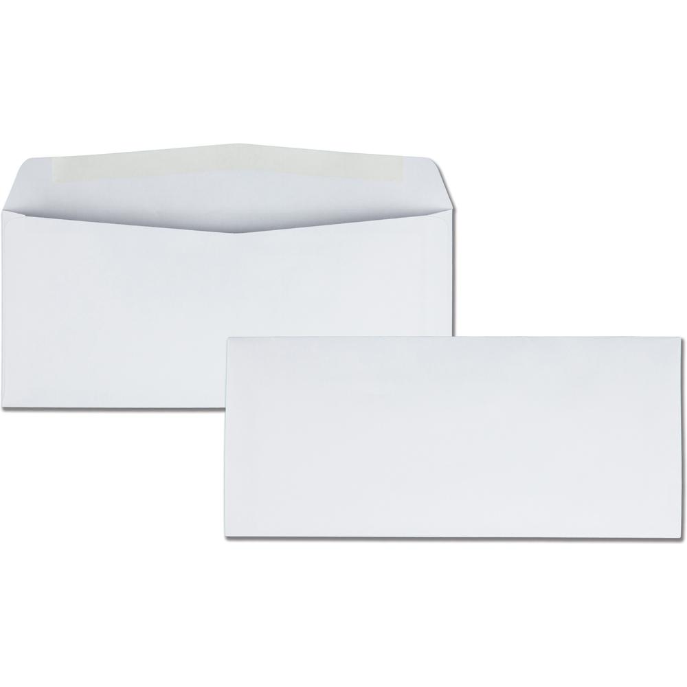Quality Park No. 10 Business Envelopes - Business - #10 - 4 1/8" Width x 9 1/2" Length - 24 lb - Gummed - White - Wove - 500 / Box. Picture 1