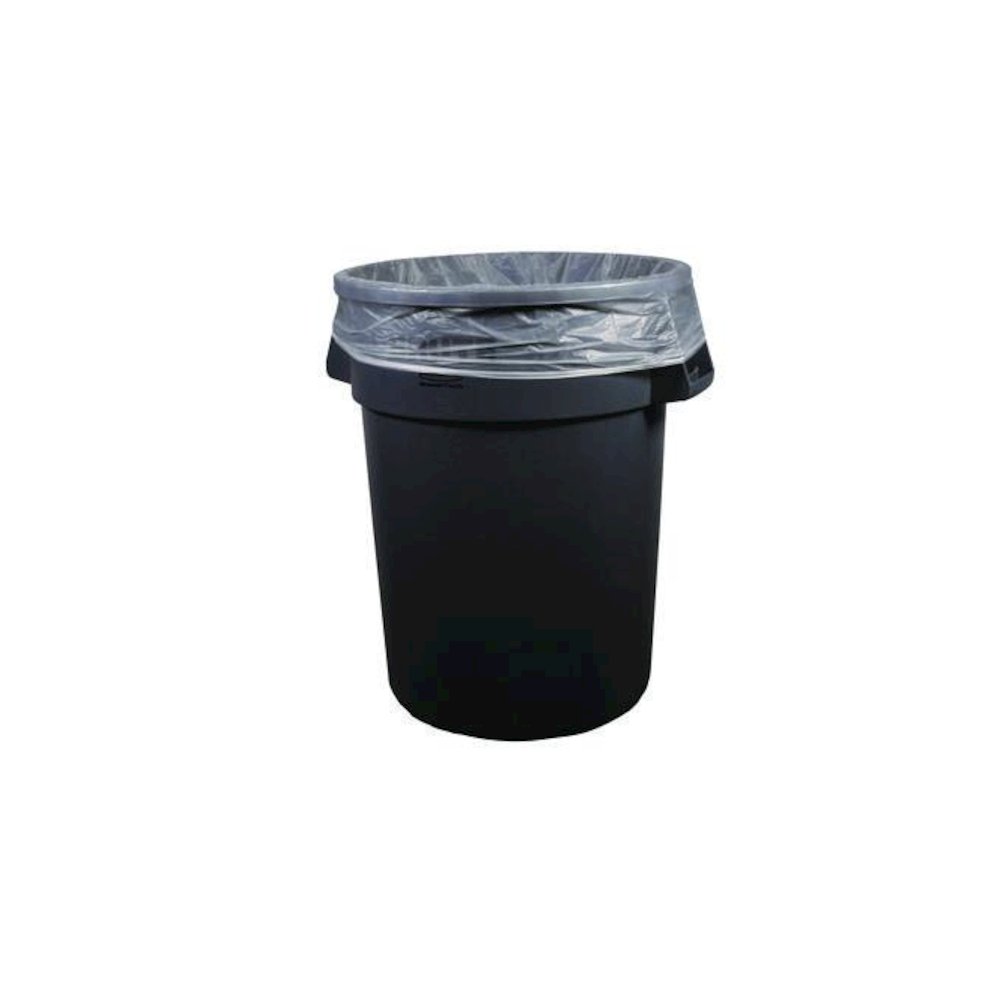 High-Density Waste Can Liners, 45 gal, 11 mic, 40" x 48", Natural, 250/Carton. Picture 3