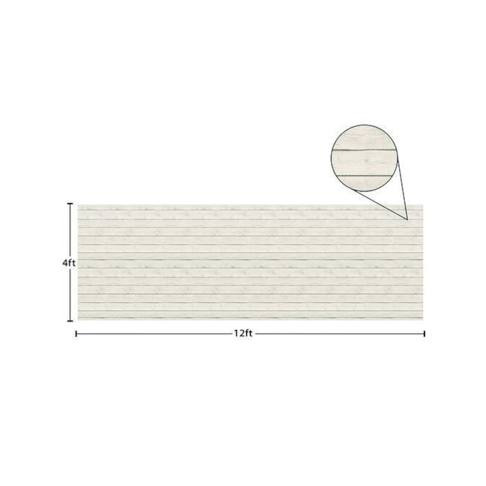 Better Than Paper Bulletin Board Roll, 4 ft x 12 ft, White Wood. Picture 5
