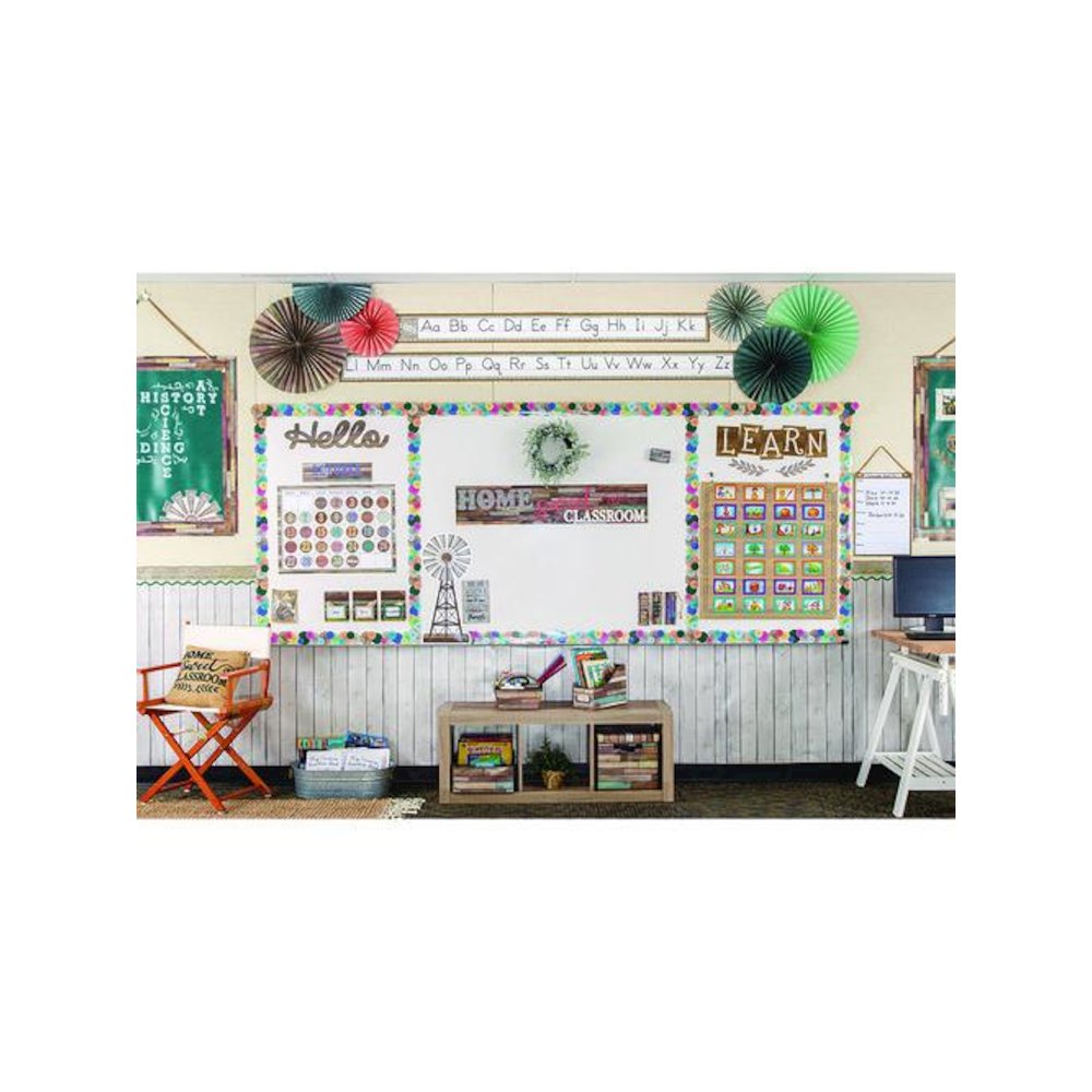 Better Than Paper Bulletin Board Roll, 4 ft x 12 ft, White Wood. Picture 7