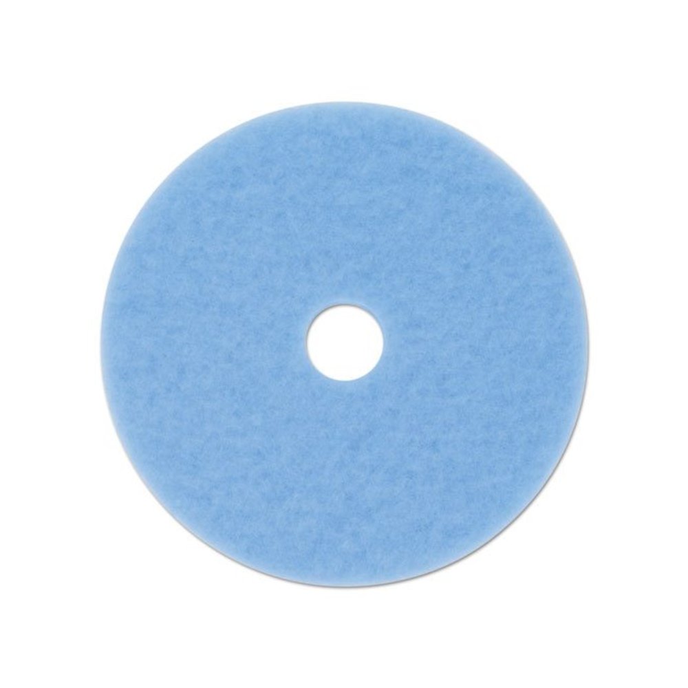 Hi-Performance Burnish Pad 3050, 20" Diameter, Sky Blue, 5/Carton. Picture 1