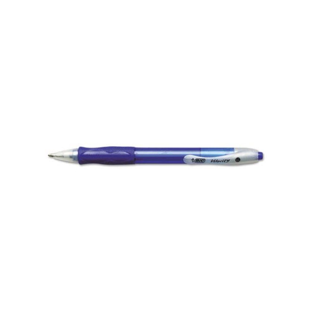 Velocity Easy Glide Ballpoint Pen Value Pack, Retractable, Medium 1 mm, Blue Ink, Translucent Blue Barrel, 36/Pack. Picture 4