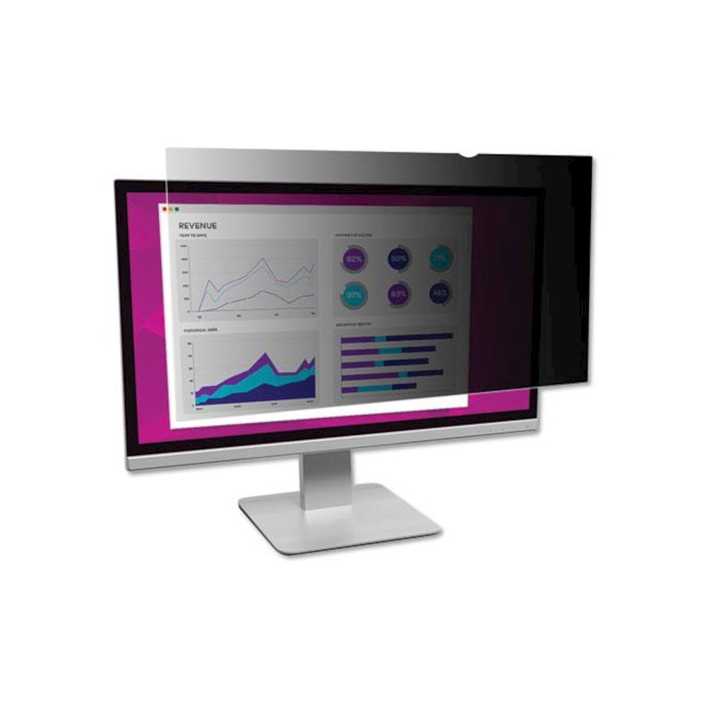 High Clarity Privacy Filter for 24" Widescreen Flat Panel Monitor, 16:9 Aspect Ratio. Picture 1