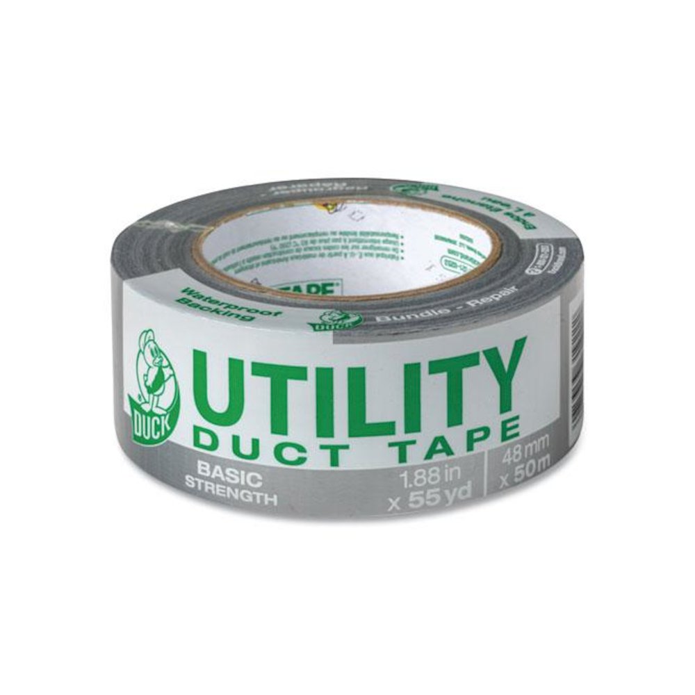 Utility Duct Tape, 3" Core, 1.88" x 55 yds, Silver. Picture 1