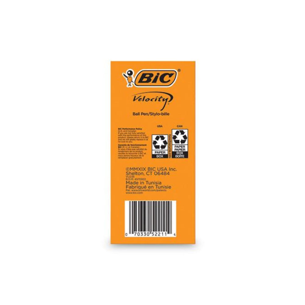 Velocity Easy Glide Ballpoint Pen Value Pack, Retractable, Medium 1 mm, Blue Ink, Translucent Blue Barrel, 36/Pack. Picture 3
