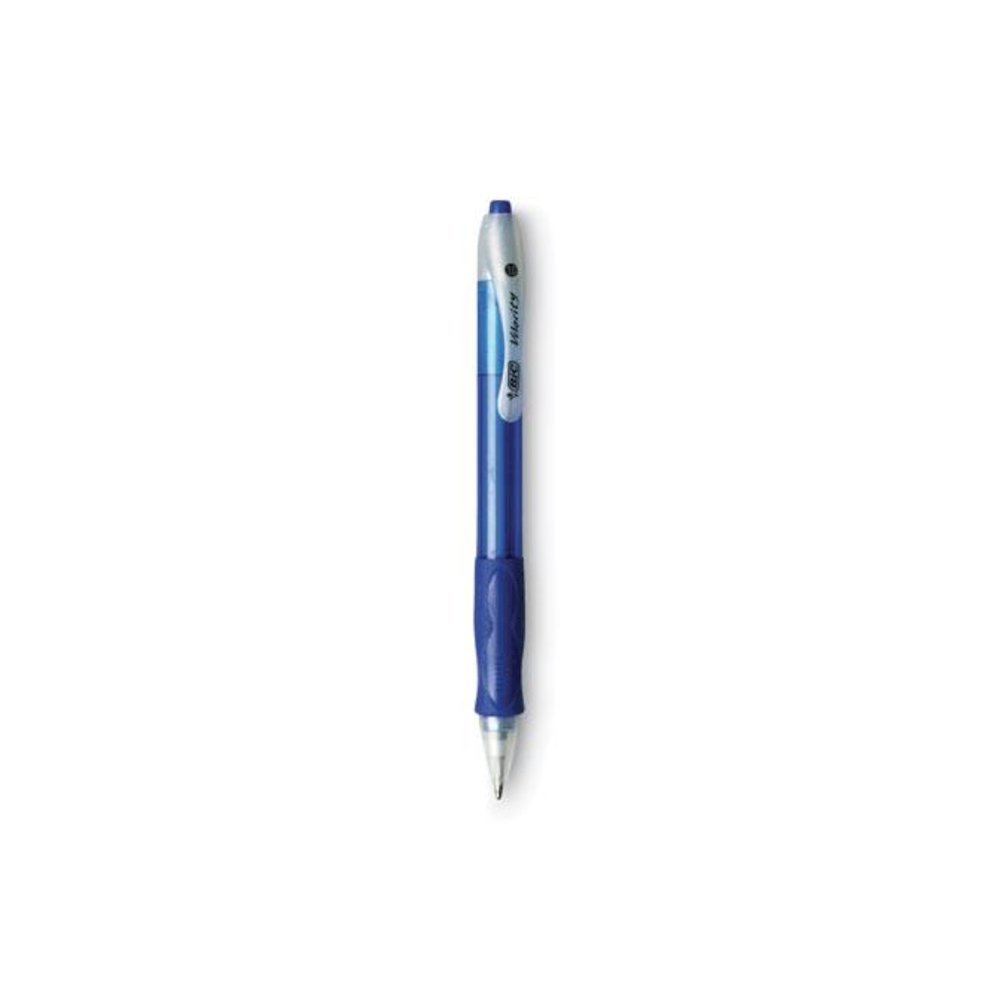 Velocity Easy Glide Ballpoint Pen Value Pack, Retractable, Medium 1 mm, Blue Ink, Translucent Blue Barrel, 36/Pack. Picture 2