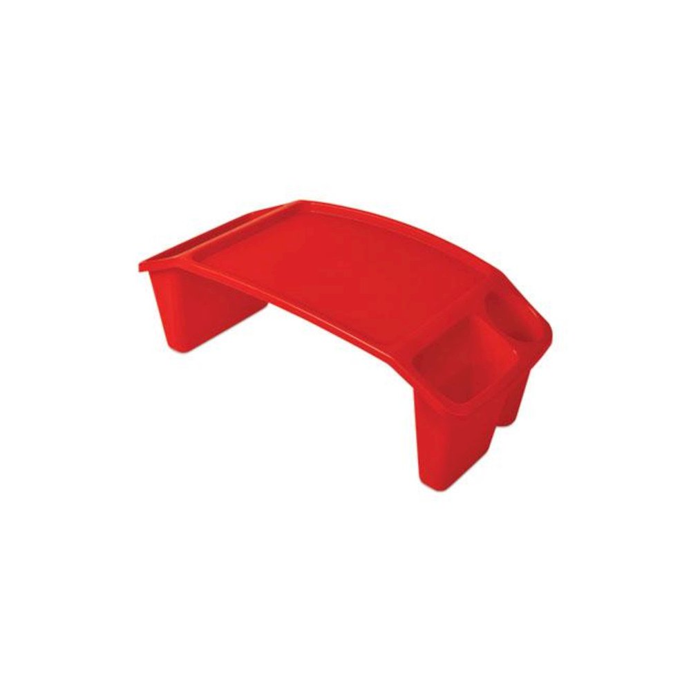 Antimicrobial Lap Desk, Rectangular, 23.35w x 12d x 8.53h, Red. Picture 1