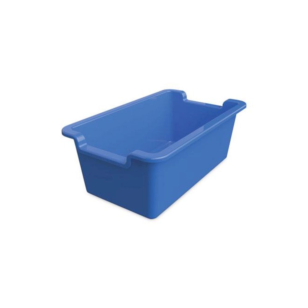 Antimicrobial Rectangle Storage Bin, Blue. Picture 2