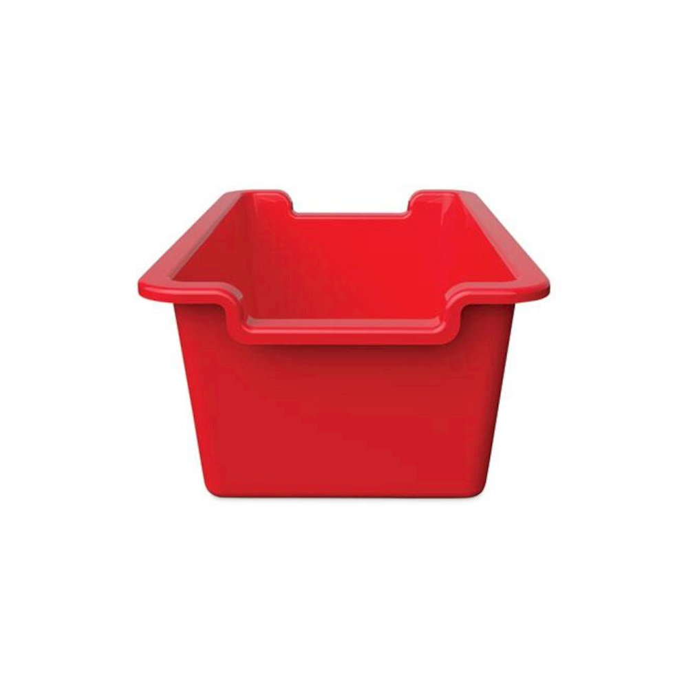 Antimicrobial Rectangle Storage Bin, Red. Picture 5