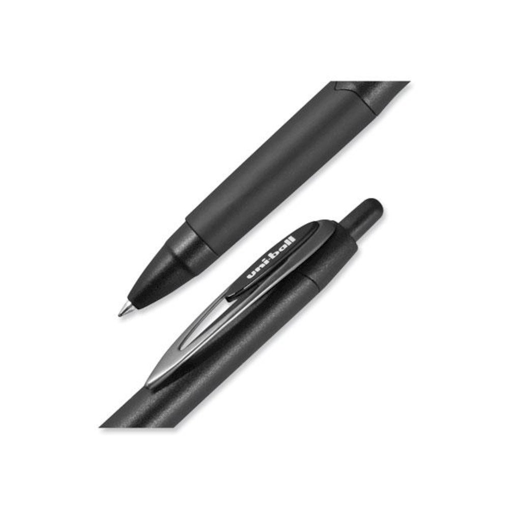 207 Plus+ Gel Pen, Retractable, Medium 0.7 mm, Black Ink, Black Barrel, 36/Pack. Picture 4